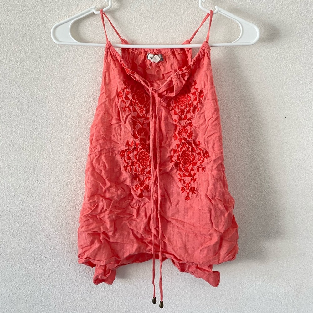 Coral Summer Tank Top